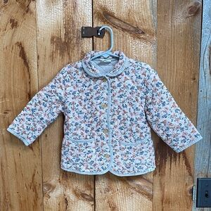 Quilted Floral Kids Jacket